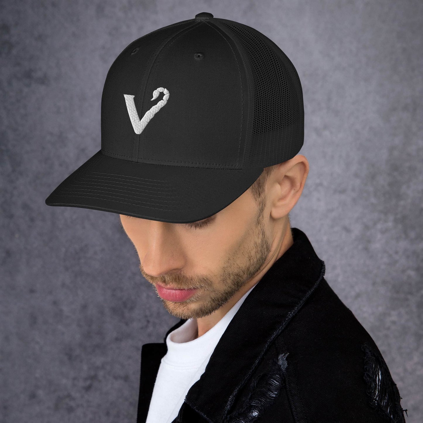 "V" Trucker Cap
