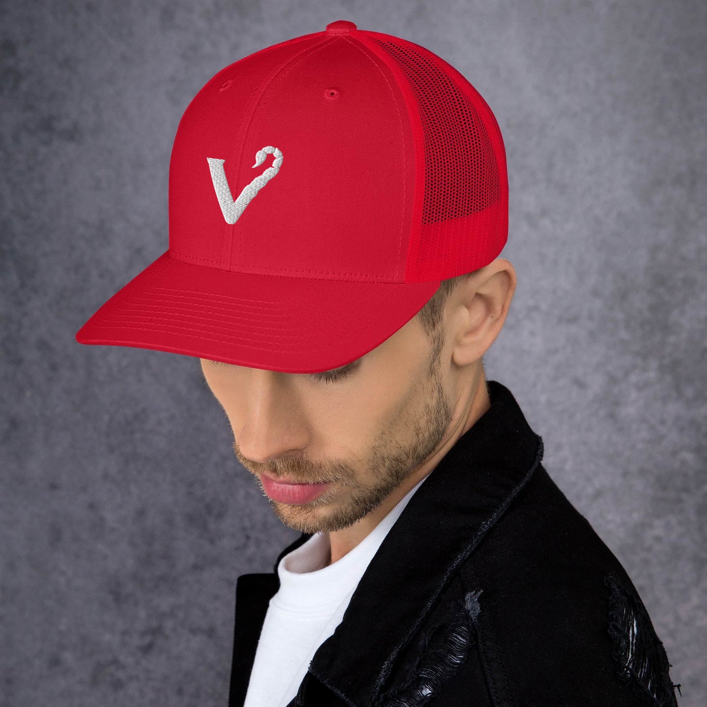 "V" Trucker Cap